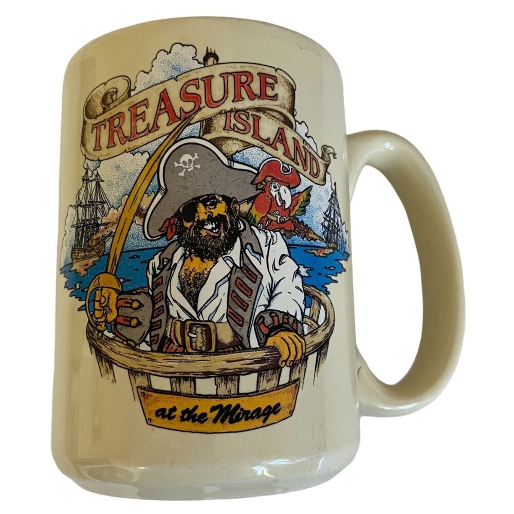Vintage Treasure Island at The Mirage Casino Coffee Mug 16oz